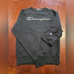 Champion crew neck sweatshirt gray adult small